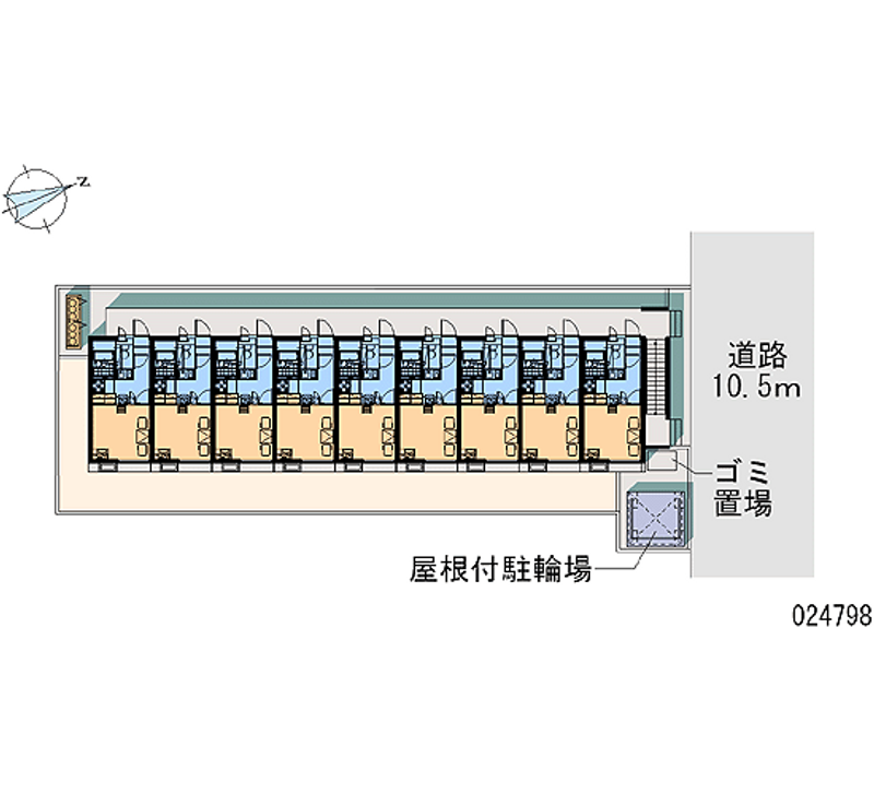 レオパレスＨＩＲＡＹＡＭＡ 区画図