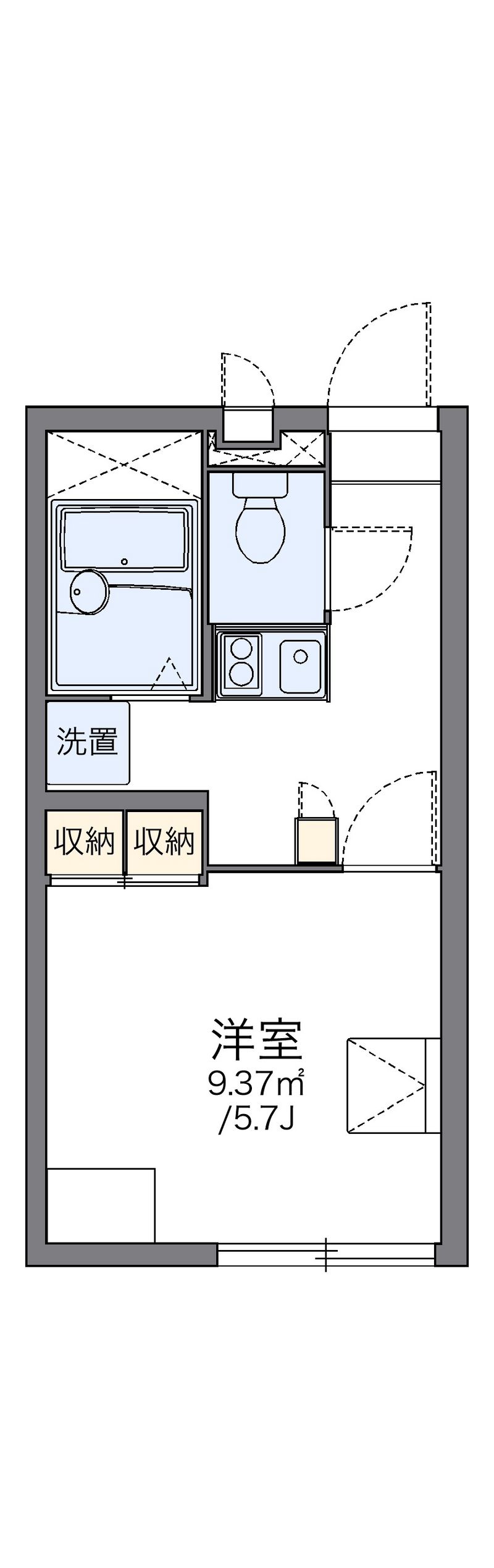 レオパレス悠 間取図
