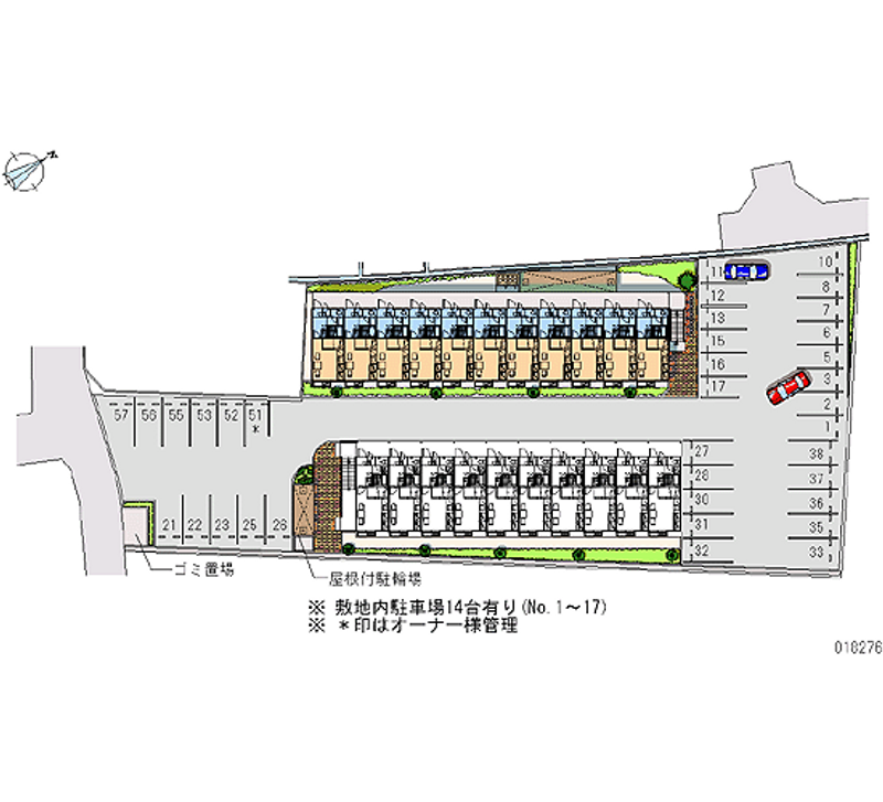 レオパレスチェディ・ｇｒｏｖｅ 月極駐車場