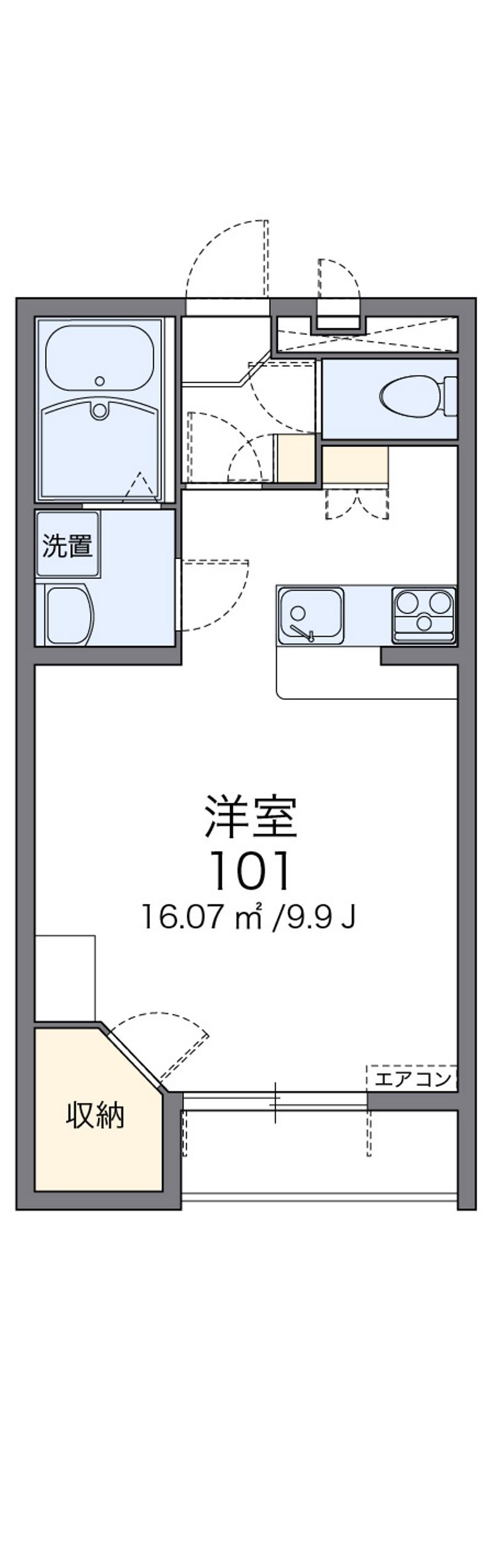 レオパレスソレーユ 間取図