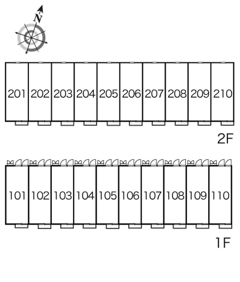 レオパレスエトワール 間取配置図