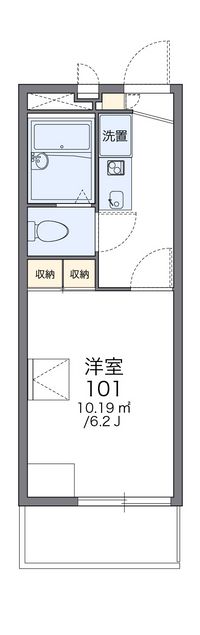 レオパレスアルバⅡ 間取り図