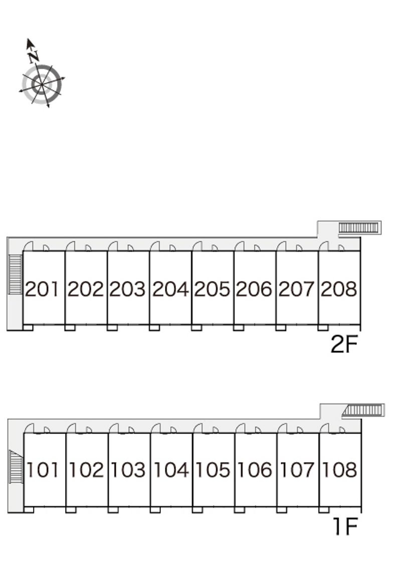 レオパレスサンライズⅠ 間取配置図