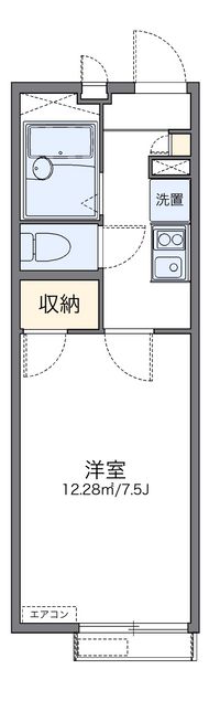 レオパレスメルベーユヒルズ 間取り図