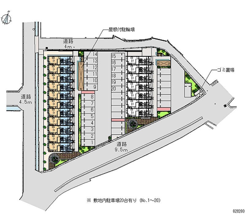 28280 Monthly parking lot