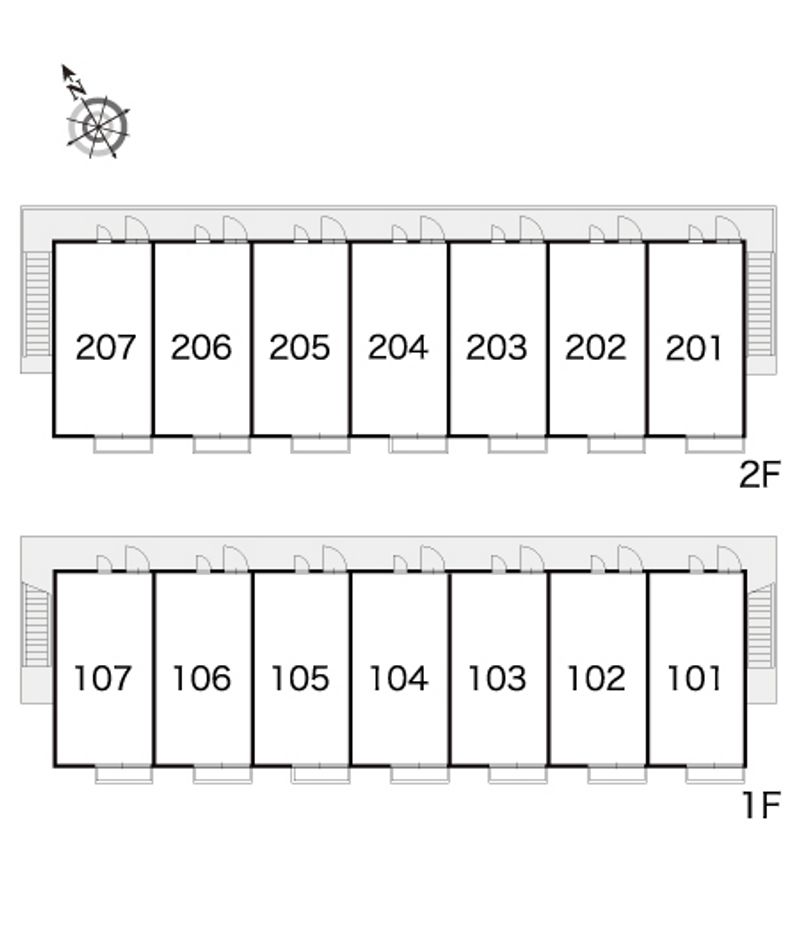 レオパレスＭＩＹＯ 間取配置図