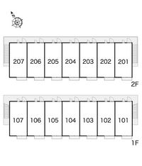 レオパレスＭＩＹＯ 間取配置図