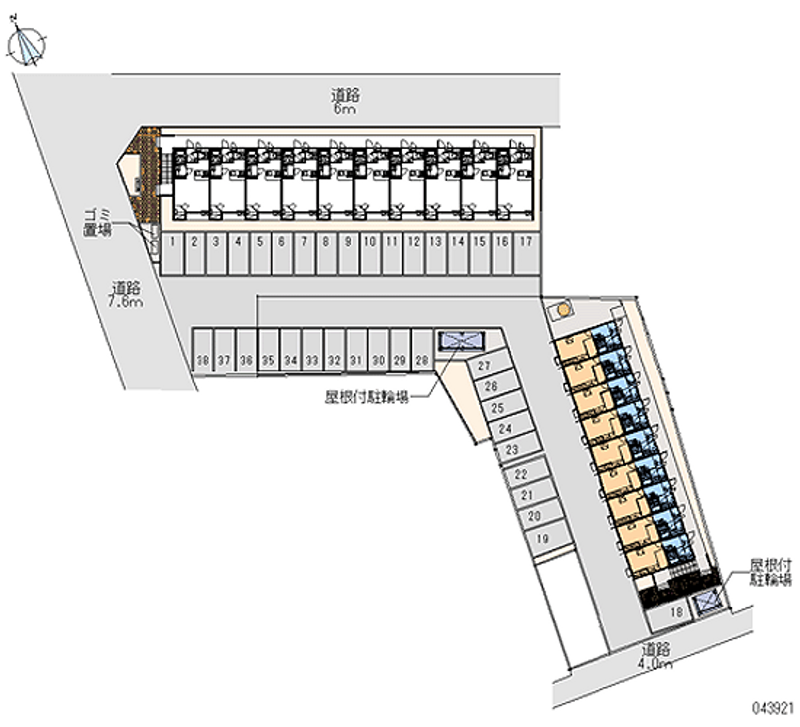 43921 Monthly parking lot