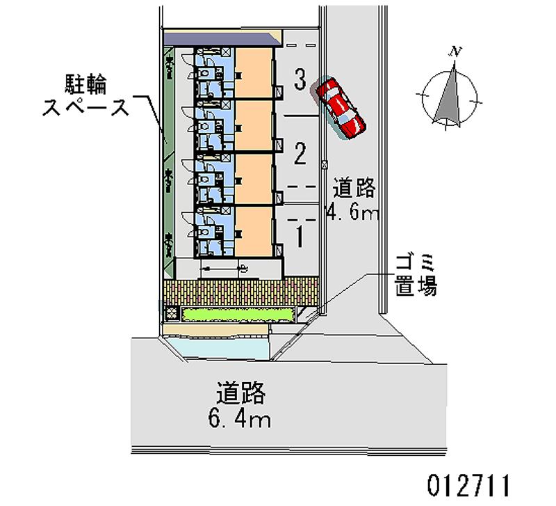 レオパレスエスト 月極駐車場