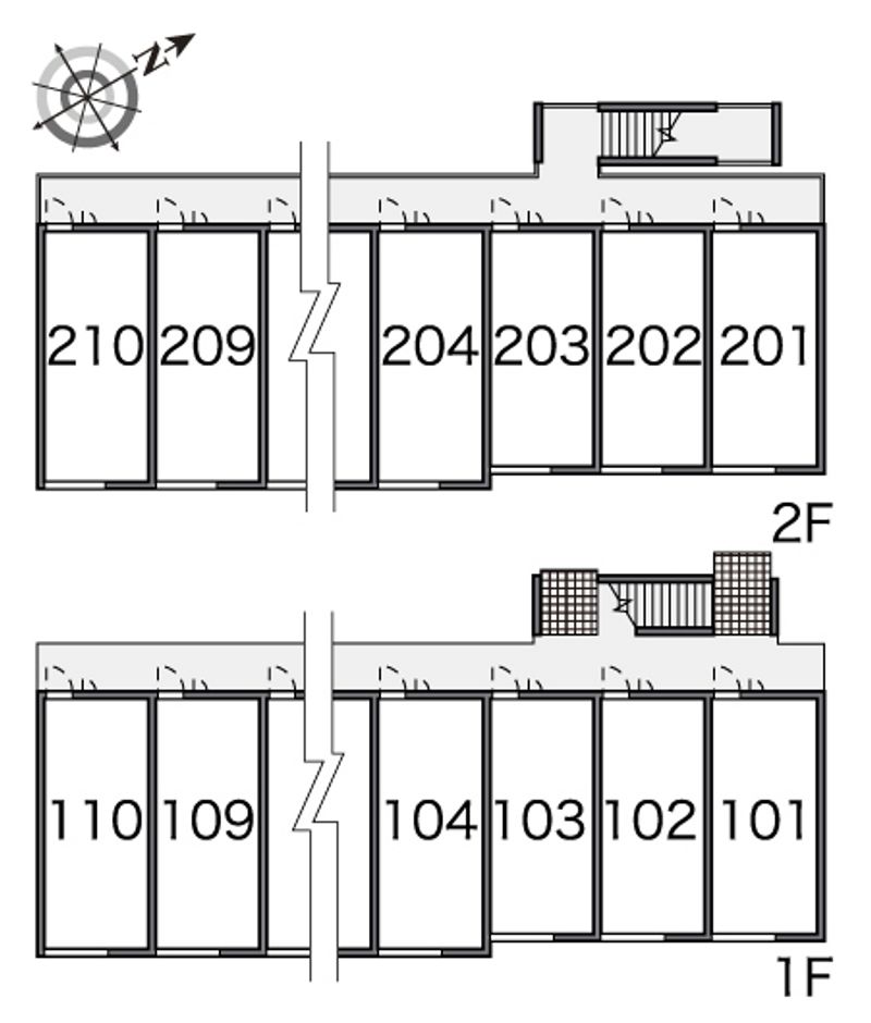 レオパレスジョルディン　宮津 間取配置図