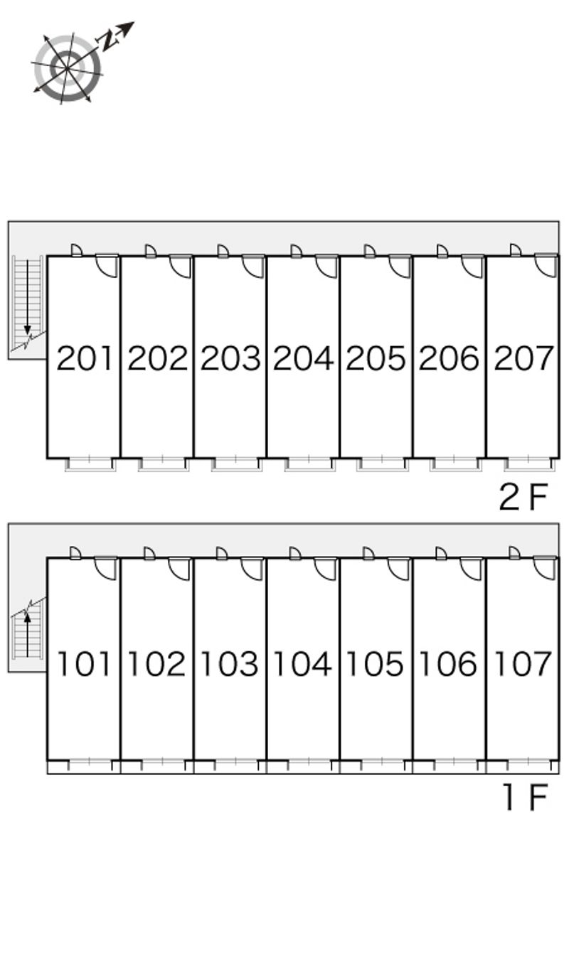 レオパレスマザーグース 間取配置図