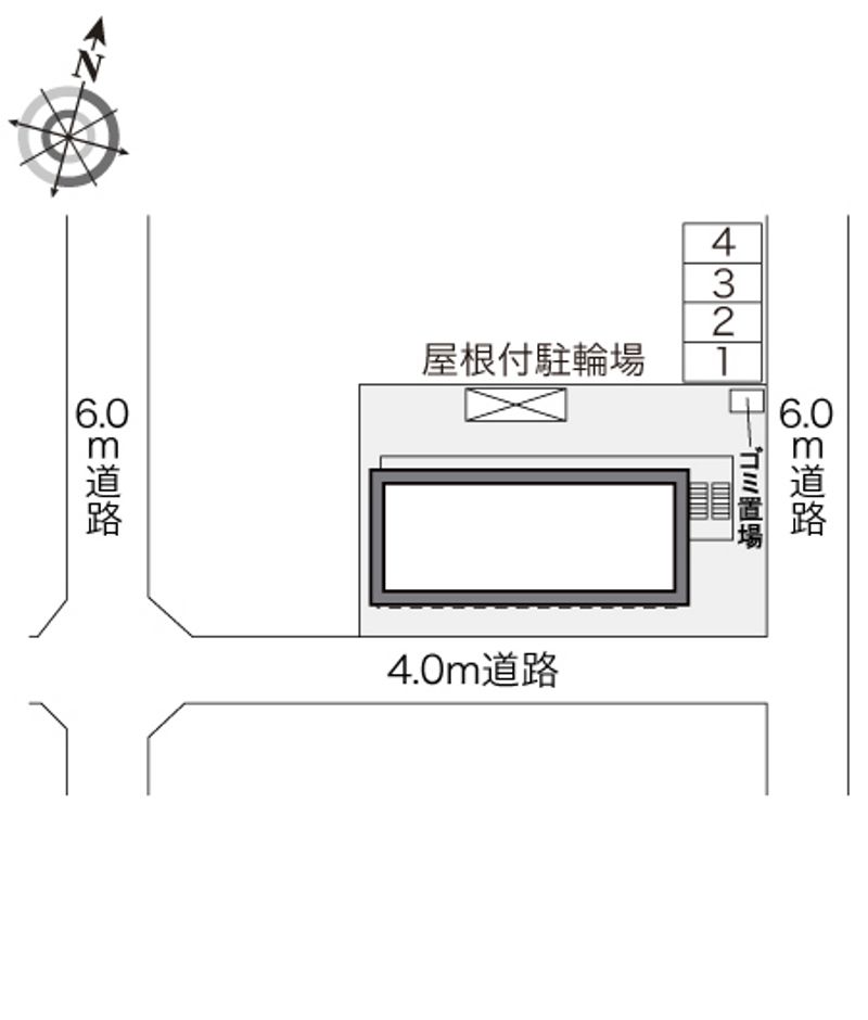 レオパレスグランパルクＮＳ 配置図