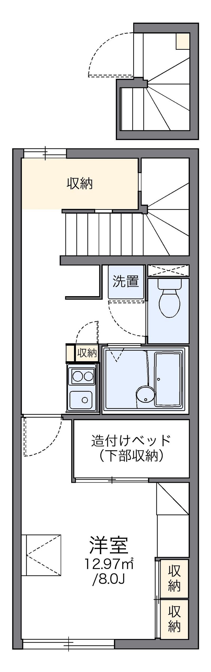 レオパレス後城 間取図