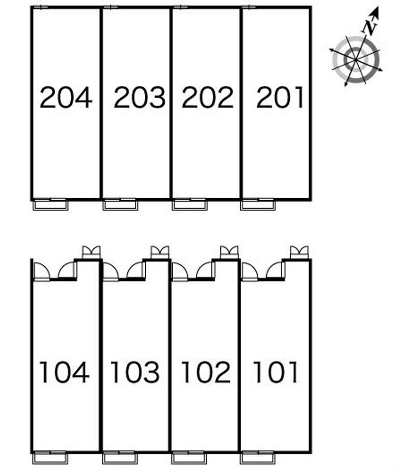 レオパレスジュネスⅡ 間取り配置図