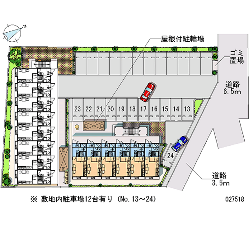 27518 Monthly parking lot