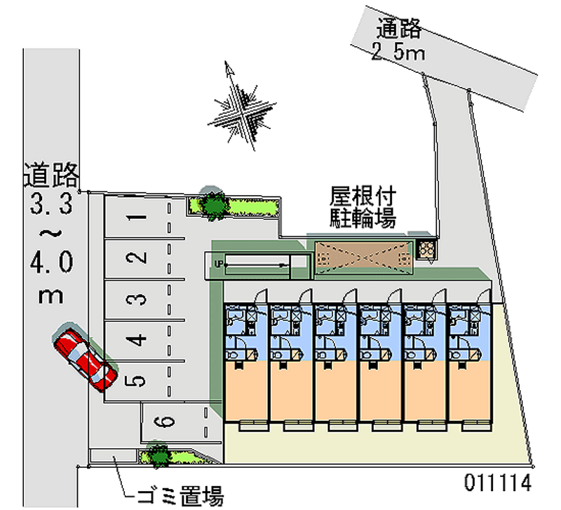 11114 Monthly parking lot