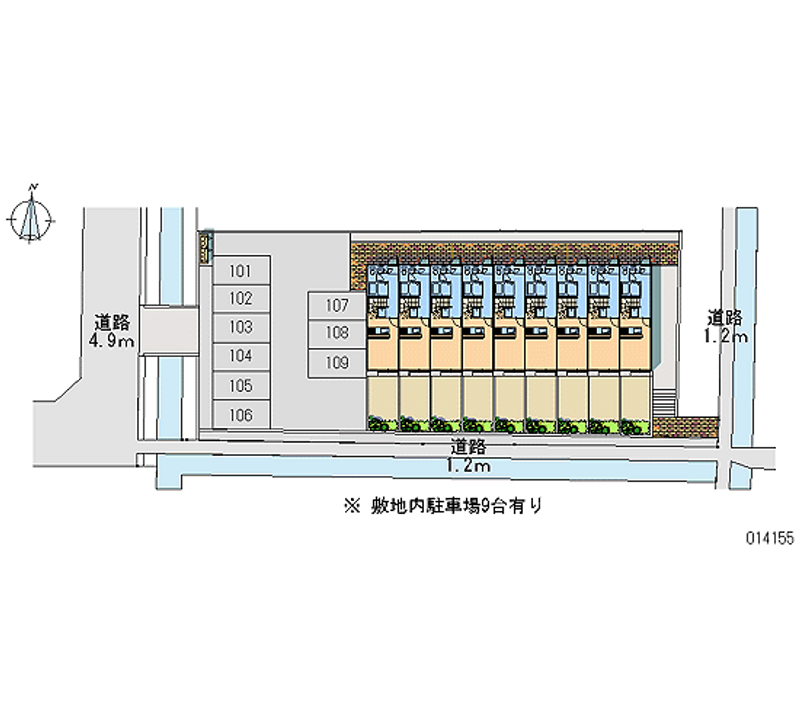 レオパレス田園 月極駐車場