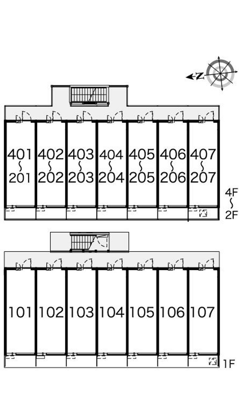 レオパレスドミール豊田 間取り配置図