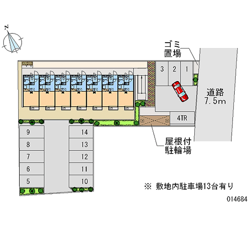 14684 Monthly parking lot