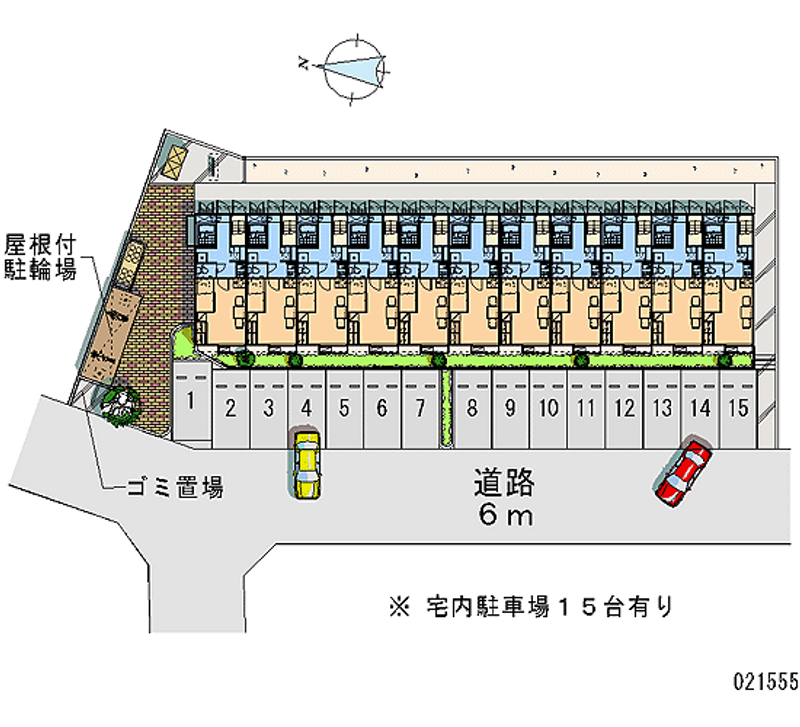 レオパレス新富 月極駐車場