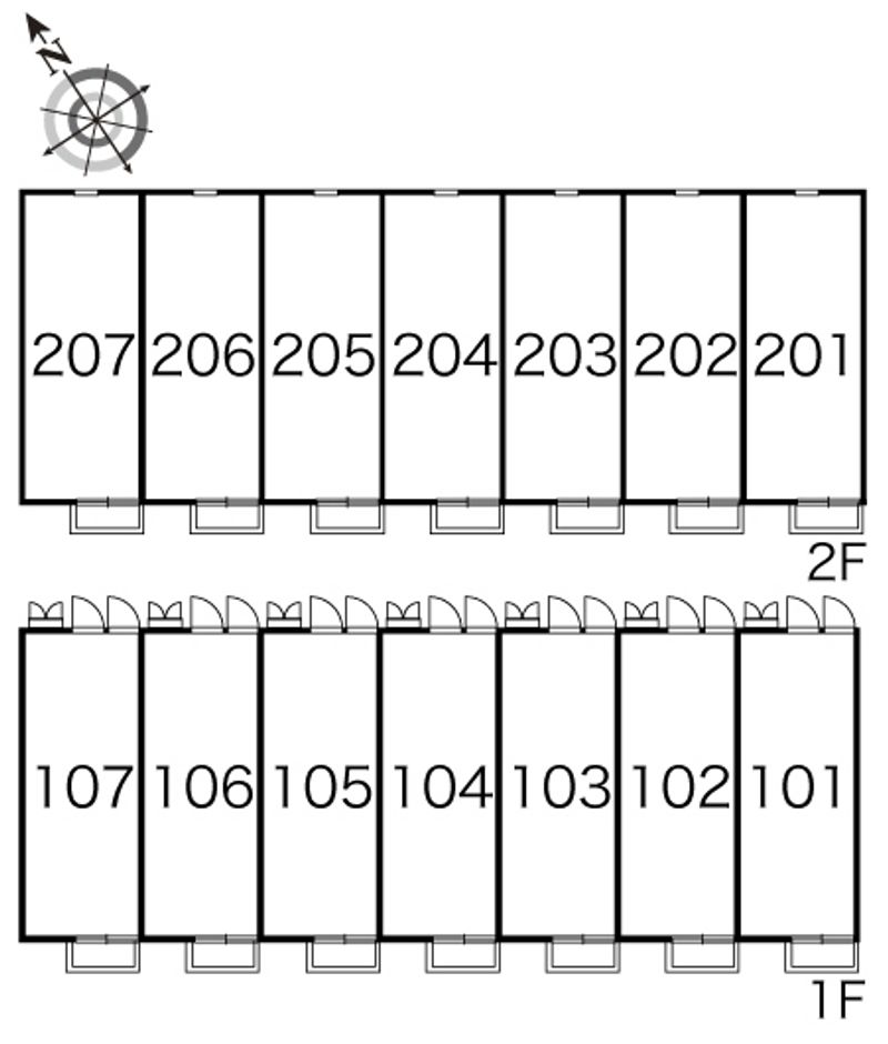 レオパレスクオリア 間取り配置図