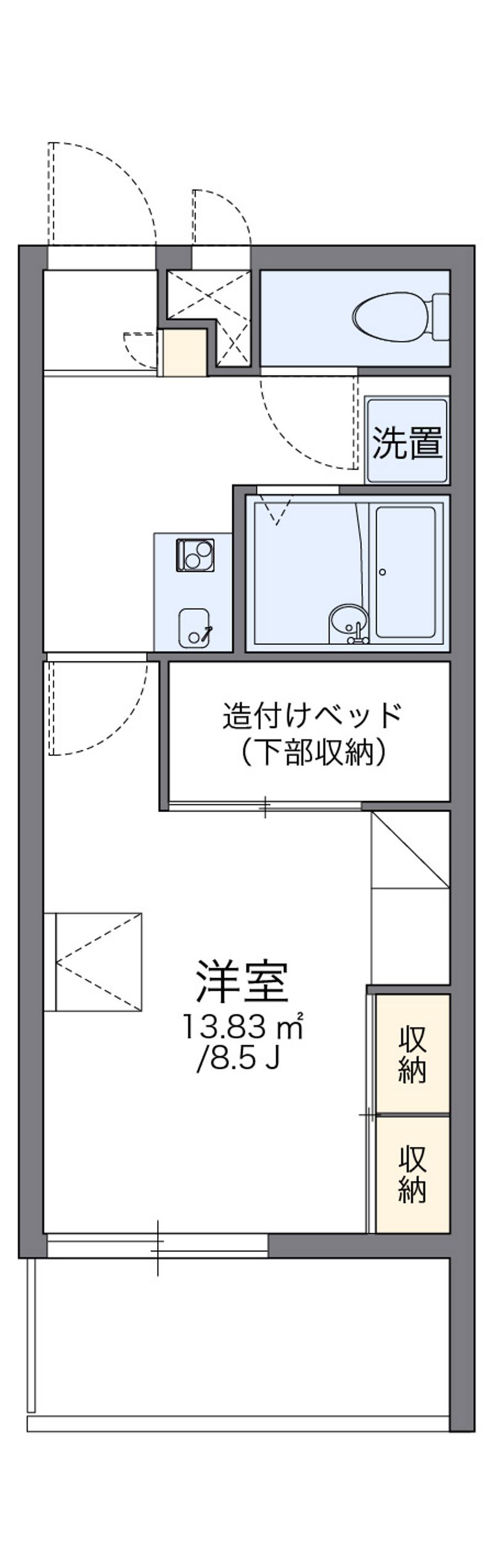 レオパレス北谷Ⅱ 間取図