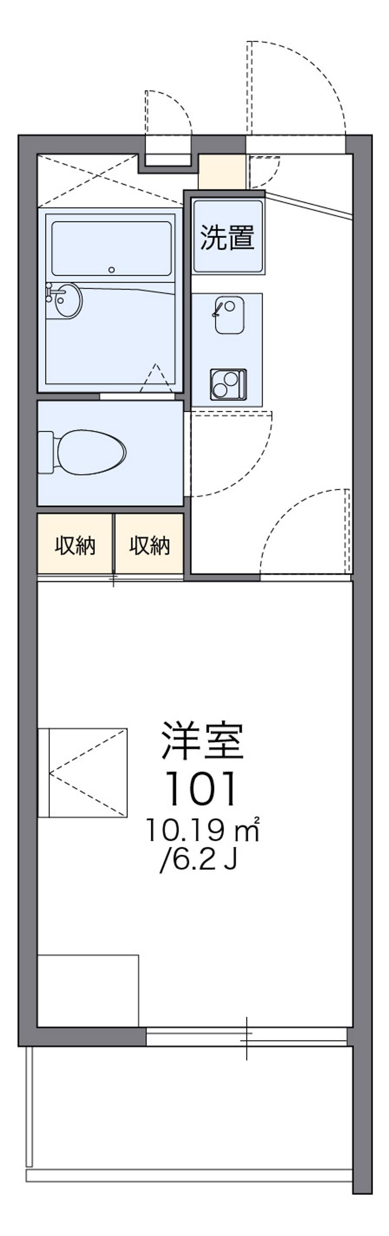 レオパレスアムリタ 間取図