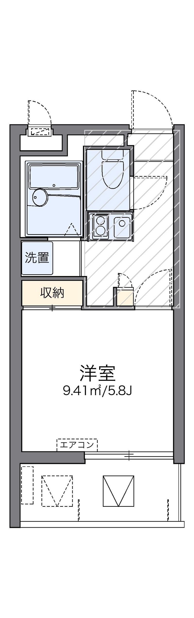 レオパレスギークニシムイ 間取り