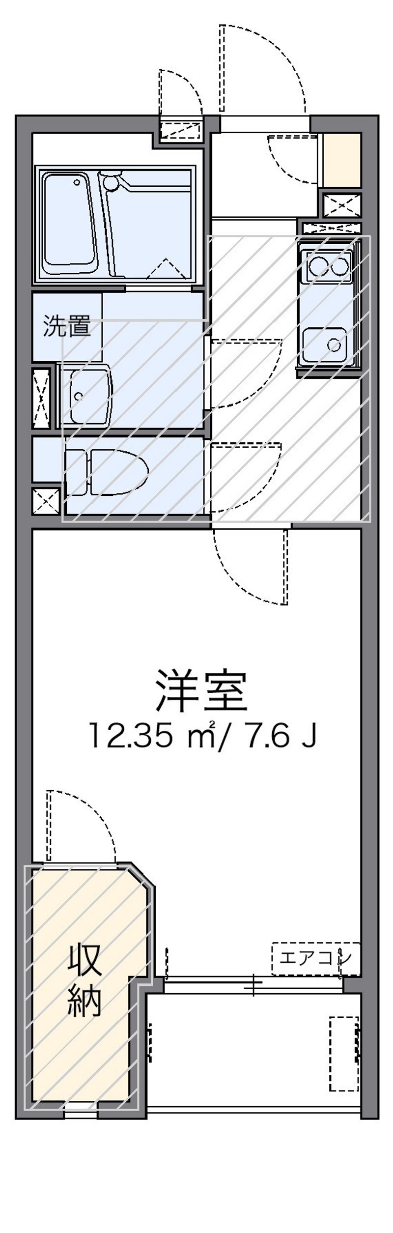 レオネクストアーバンブルー 間取図