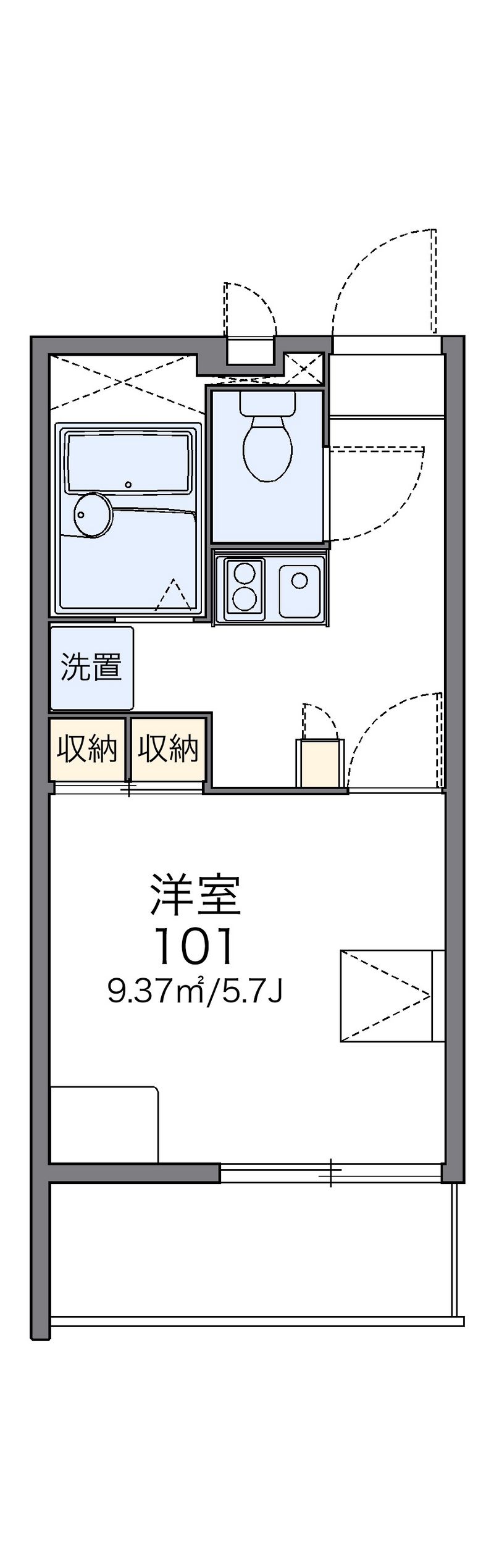 レオパレスストーリア 間取図