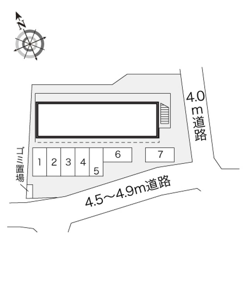 レオパレスシャトーＣ 配置図