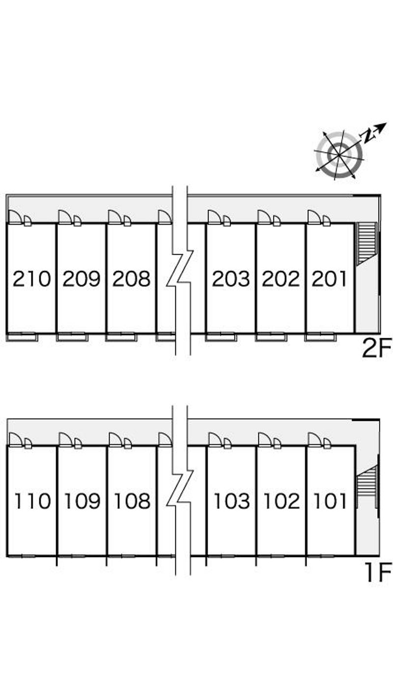 レオパレス大 間取配置図