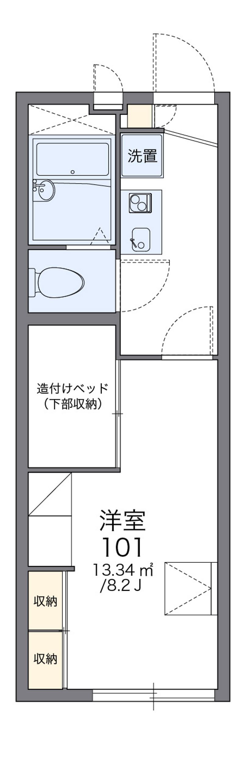 レオパレスドミールⅡ 間取図