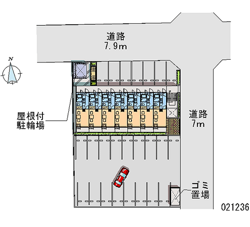 レオパレスＬａ　ｆｏｒｅｔ西町 区画図