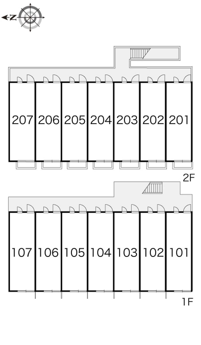 レオパレス道ノ尾Ⅲ 間取配置図