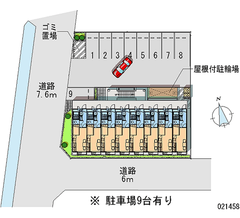 レオパレスプレミール児島 月極駐車場