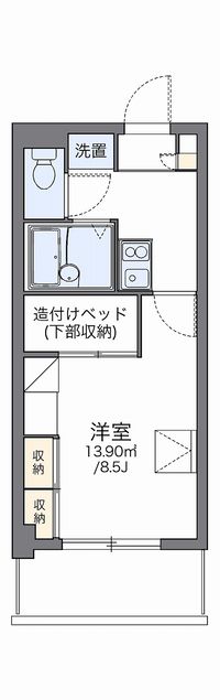 レオパレス古島ＨＩＧＡ 間取り図