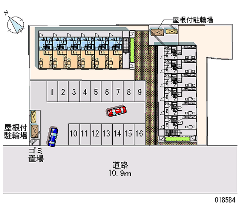 18584 Monthly parking lot