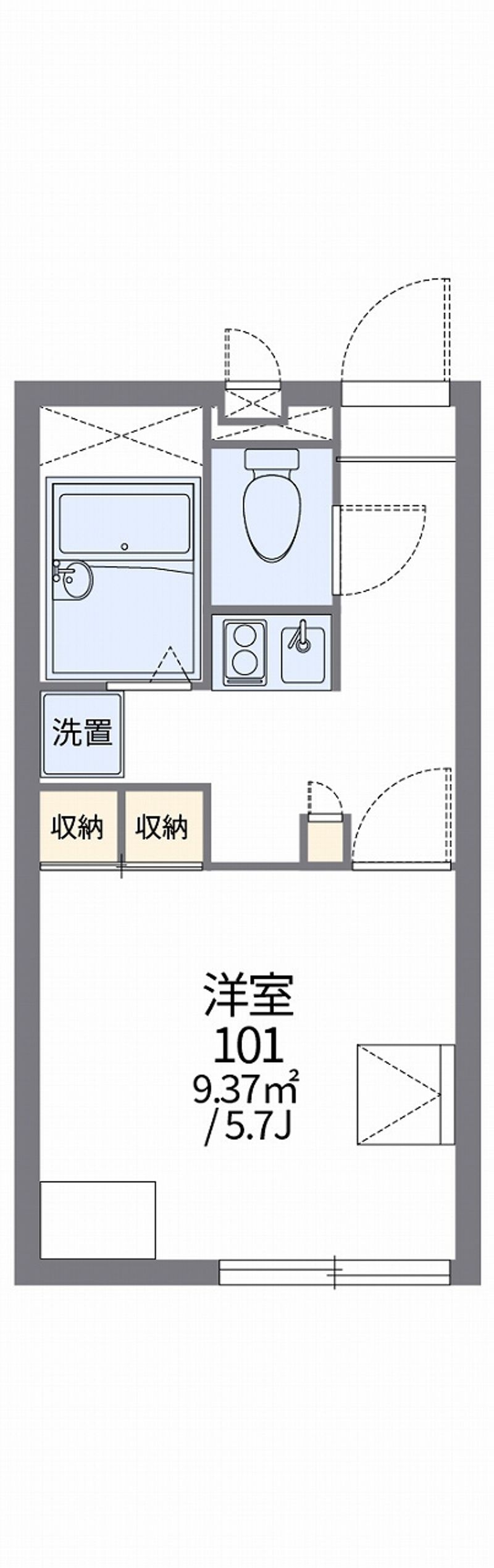 レオパレスセブンヒルズⅣ 間取図