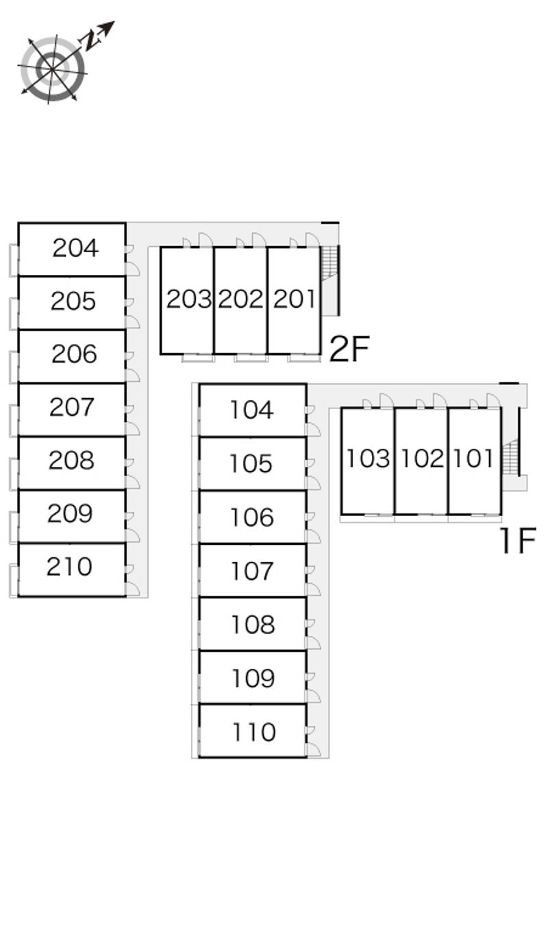 レオパレスサカグチ 間取配置図