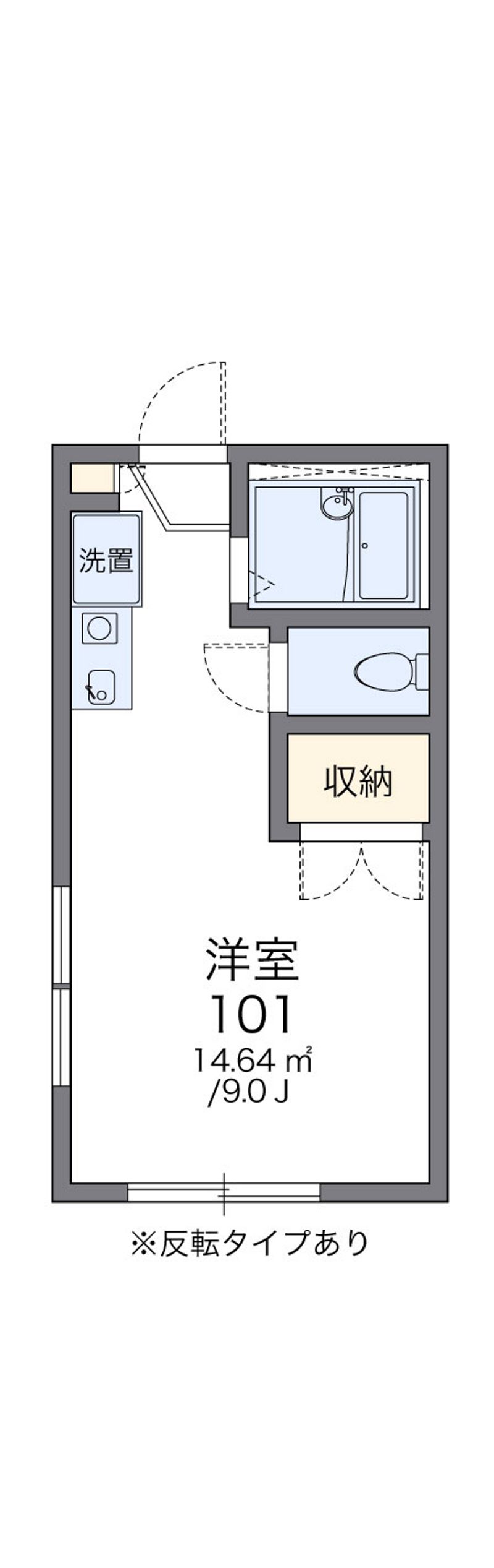 レオパレス萩原 間取図
