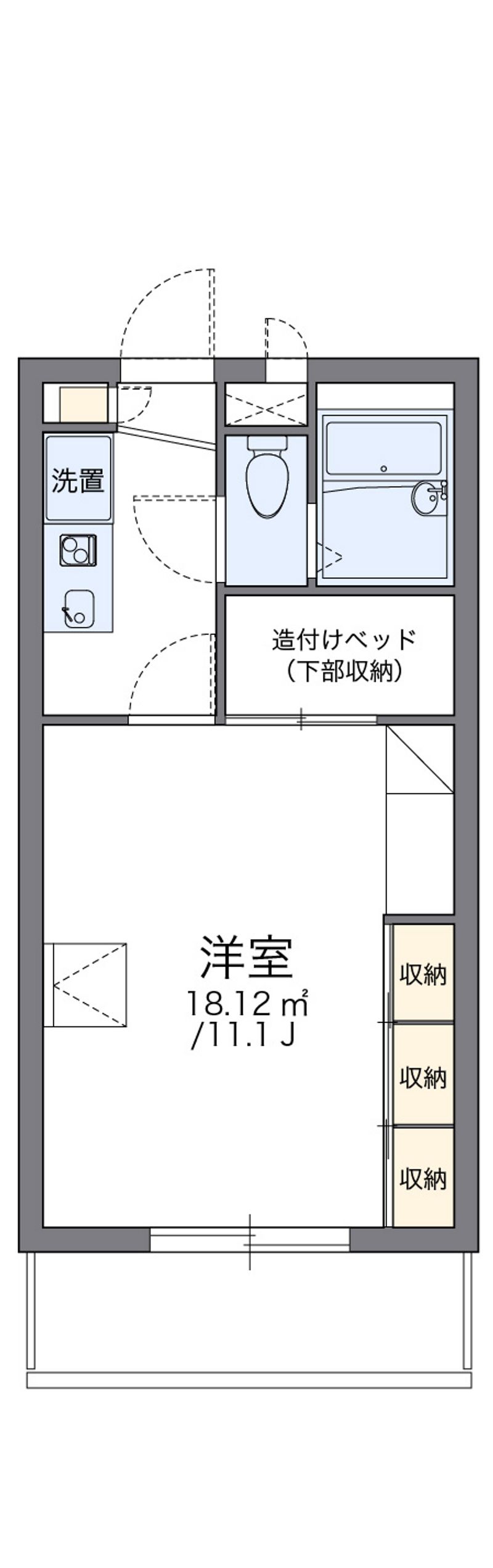 レオパレスアステラス 間取図