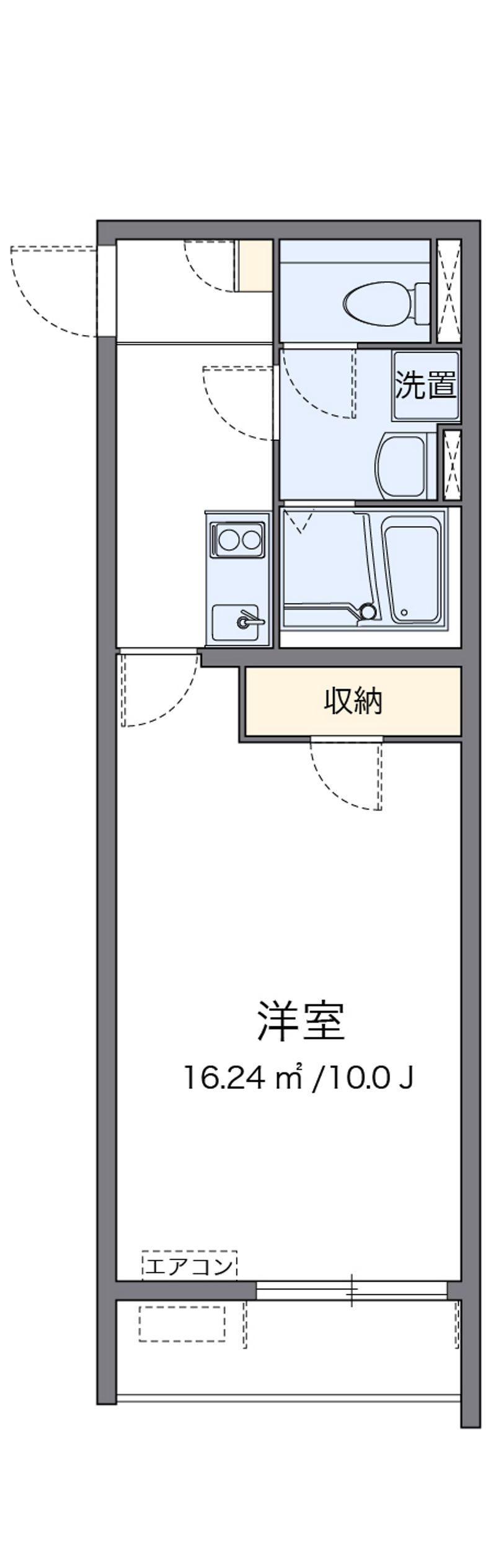 クレイノＲＩＲＩＫＡ 間取図