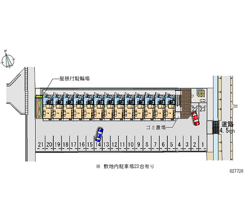 レオパレスＵ　Ｋ　Ｎ 月極駐車場