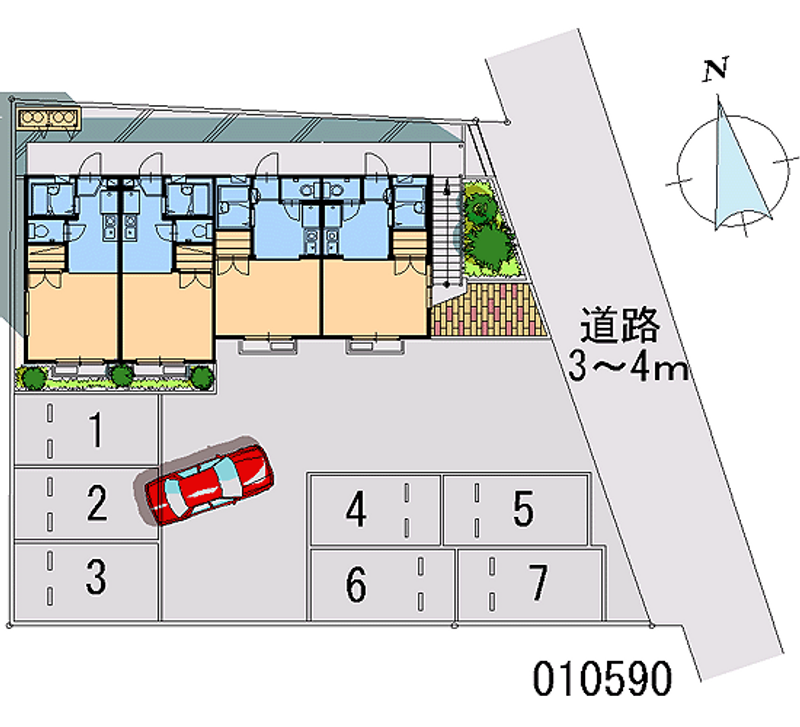 レオパレス藤宮 月極駐車場