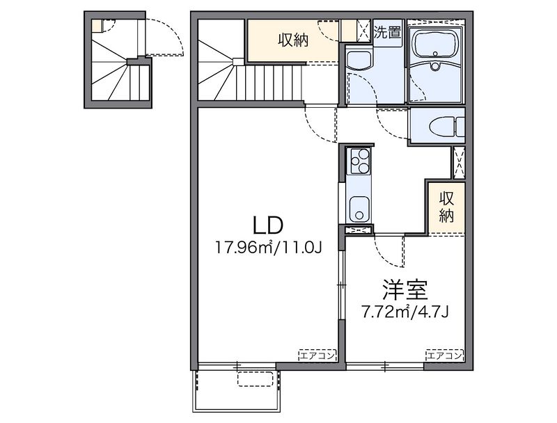 レオパレスＫＫⅡ 間取図
