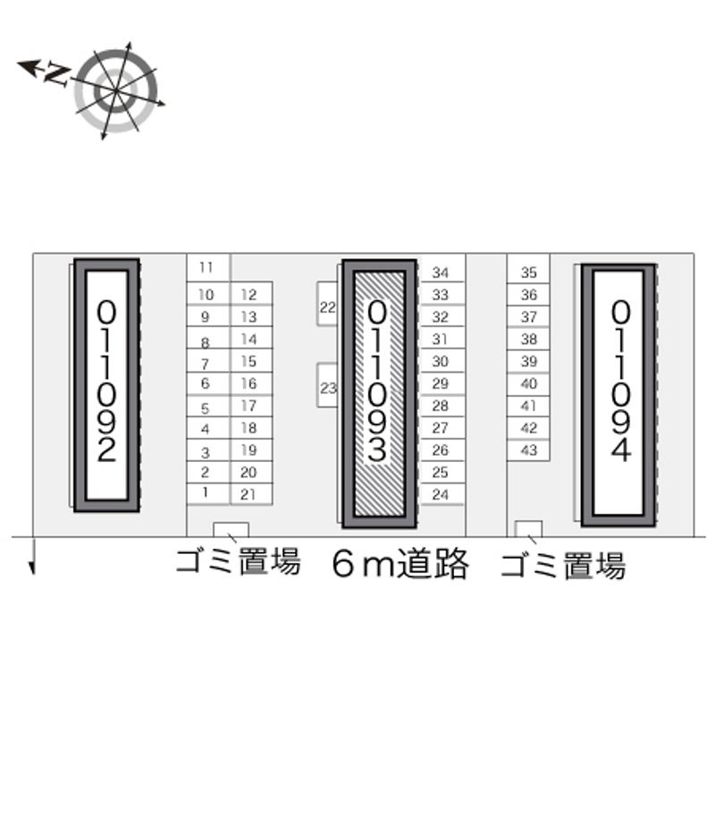 レオパレスソフィアＢ 駐車場
