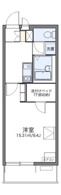 レオパレスサワ 間取り図