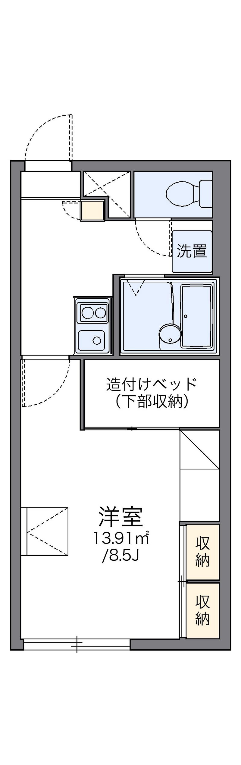 レオパレスＨＯＴハウス登別 間取図