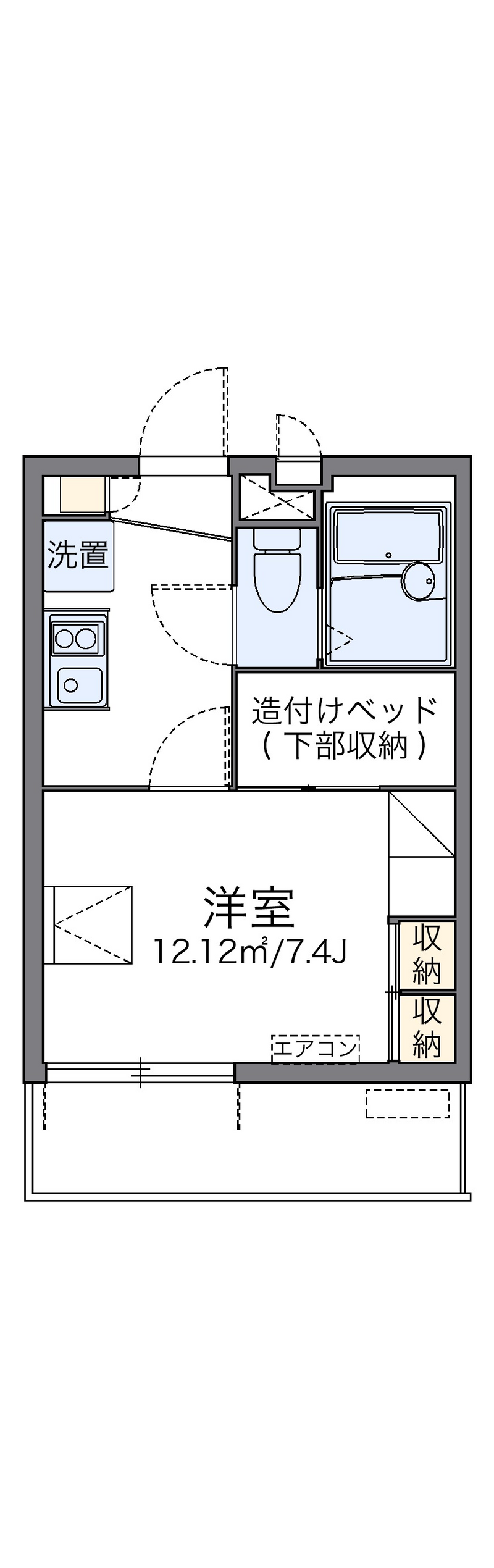 レオパレスオーテスワン 間取り